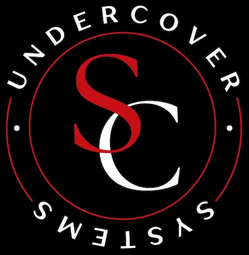 SC Undercover Systems circular logo on black background